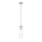 Z-Lite Alton Pendant, 1-Light, 4.75 In.W x 14.25 In.H, Brushed Nickel/Clear+Frosted 824P-ROD-BN - alternate 4